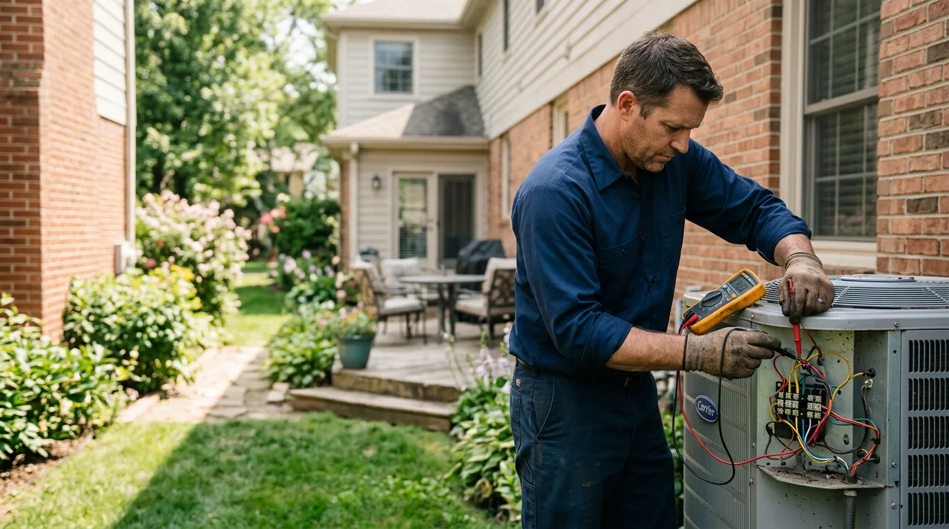 HVAC technician working near Redfox, KY